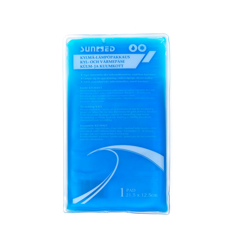 Επαναχρησιμοποιήσιμη εύκαμπτη μαλακή γέλη ζεστή και κρύα συσκευασία για τραυματισμούς 