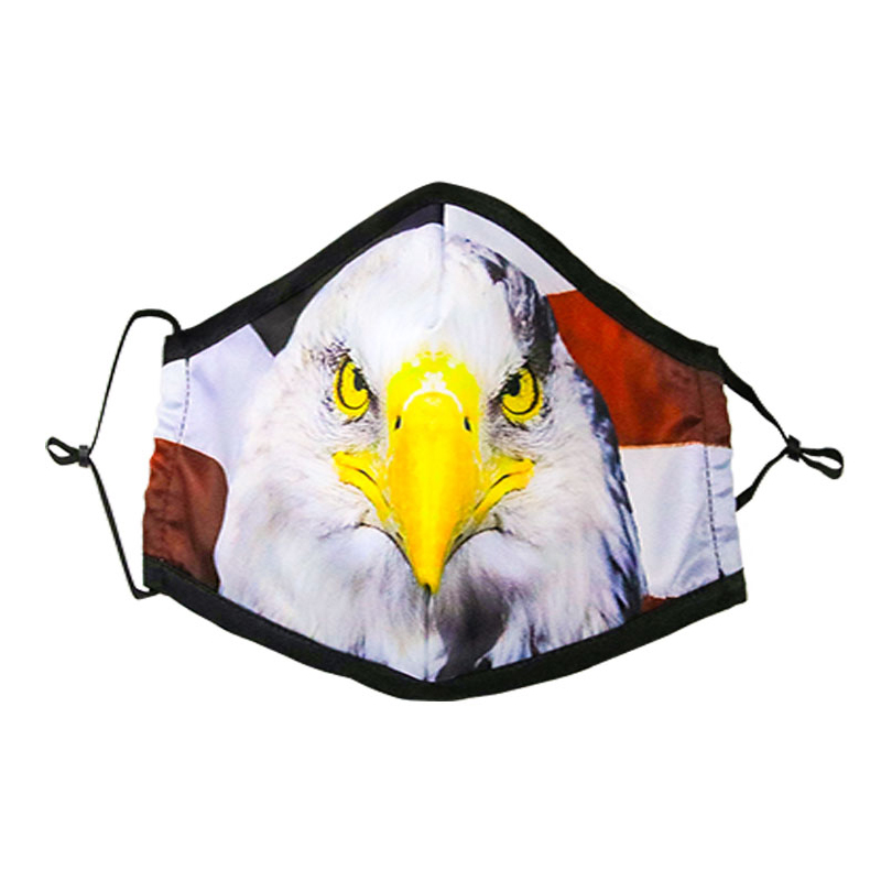 Πρωτοποριακή ρυθμιζόμενη πλήρης έγχρωμη εκτύπωση μάσκα από βαμβάκι 3 στρώσεων κατά της ρύπανσης 