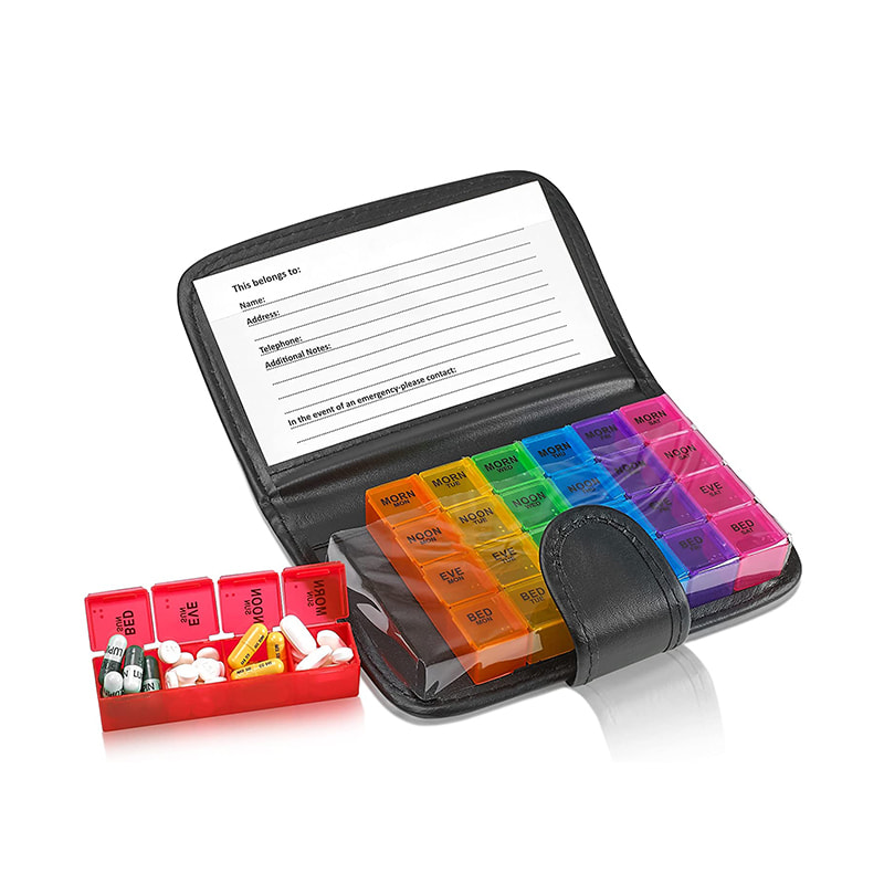 Κουτί χαπιών πορτοφολιού συνταγογραφούμενων φαρμάκων για ιχθυέλαιο 