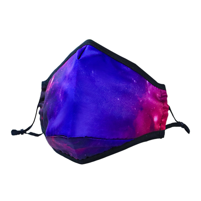 Προσαρμοσμένη μάσκα προσώπου από βαμβάκι για ενήλικες με εκτύπωση πλήρους μεγέθους 