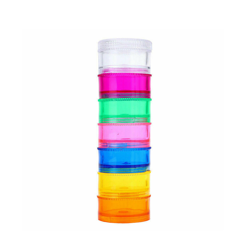 Στοιβαζόμενο Rainbow Daily Weekly Medication Organizer 