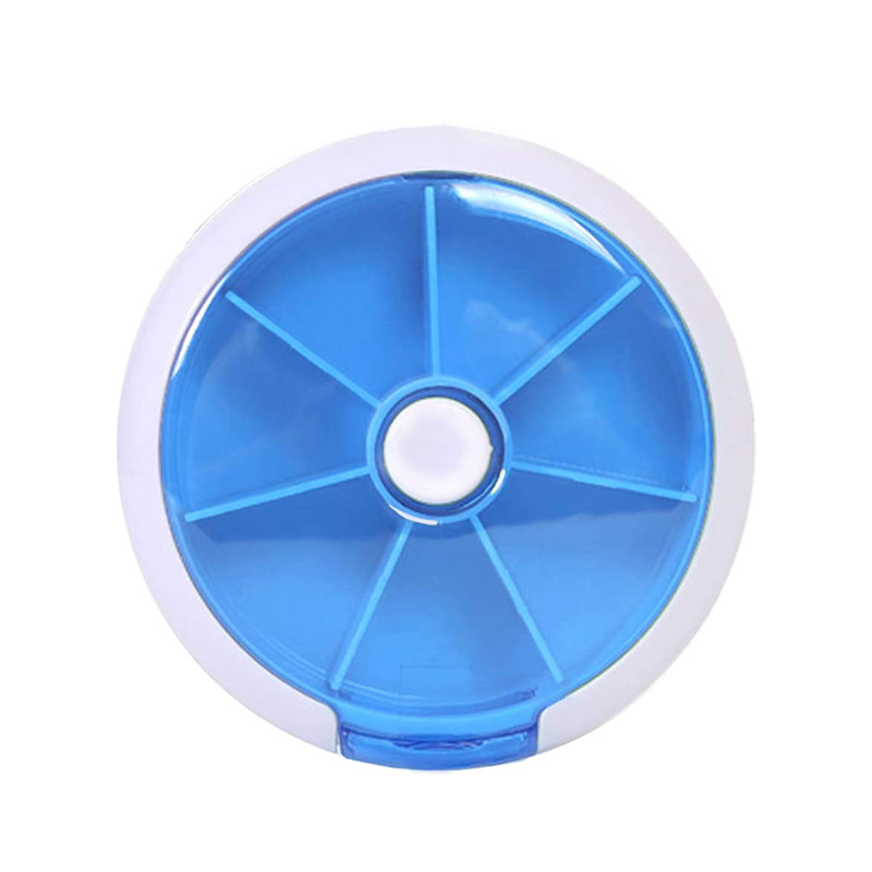 Πιέστε το κουμπί Περιστροφής Εβδομαδιαίου Προγραμματιστή χαπιών με 7 διαμερίσματα 