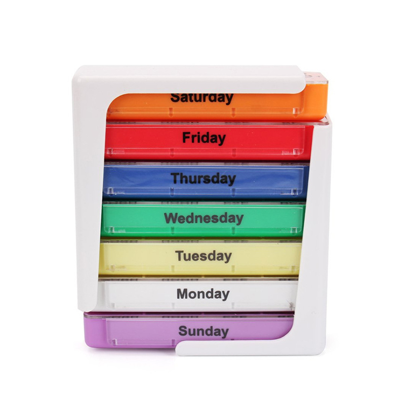 Πλαστικός διανομέας χαπιών 7 ημερών 28 για ταξίδια 